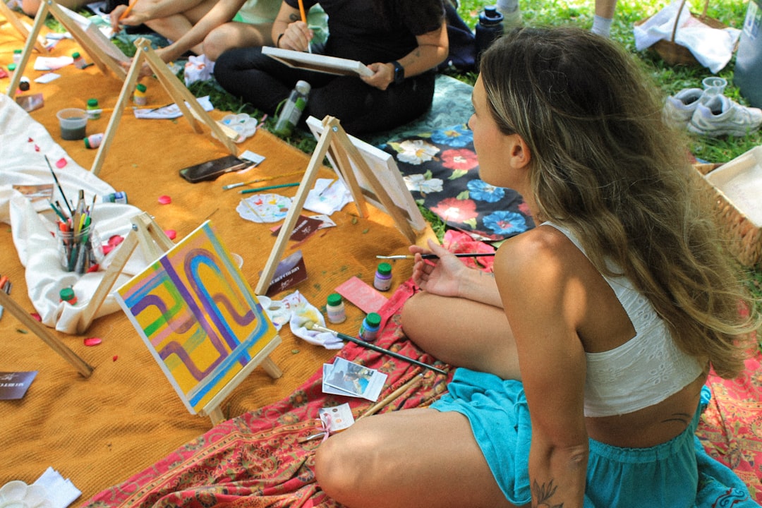 Children taking part in Sky's the Limit creative activities